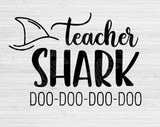 Teacher Shark Svg Files For Cricut And Silhouette, Funny Teacher Life Svg Cut Files, Teacher Svg