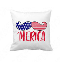 Usa Merica Mustache Svg Files For Cricut And Silhouette, 4th of July Svg Cut Files, Patriotic Svg, Fourth of July Svg, July 4th Svg