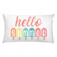 Hello Summer Svg Cut Files, Summer Quote Svg Files For Cricut And Silhouette, Hello Summer Popsicle Svg, Summer Png, Dxf, Eps, Hello Summer Sign Svg