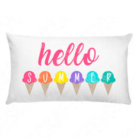 Hello Summer Svg, Ice Cream Svg Files For Cricut And Silhouette, Summer Quote Svg Cut Files, Summer Png, Dxf, Eps, Hello Summer Sign Svg