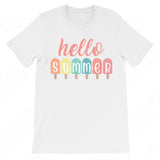 Hello Summer Svg Cut Files, Summer Quote Svg Files For Cricut And Silhouette, Hello Summer Popsicle Svg, Summer Png, Dxf, Eps, Hello Summer Sign Svg