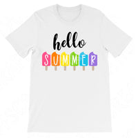 Hello Summer Svg Files For Cricut And Silhouette, Summer Quote Svg Cut Files, Hello Summer Popsicle Svg, Summer Png, Dxf, Eps. Hello Summer Sign Svg