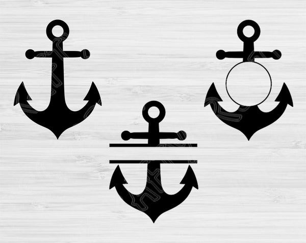 Boat Anchor Svg, Nautical Svg Files For Cricut And Silhouette, Split A –  Tiffs Crafty Creations