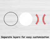 Baseball Svg Designs, Baseball Monogram Svg Files For Cricut And Silhouette, Baseball Bat Svg Cut Files, Baseball Vector