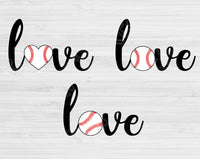 Love Baseball Svg Designs, Baseball Love Svg Files For Cricut And Silhouette, Baseball Mama Svg Dxf, Baseball Shirt Svg Cut Files