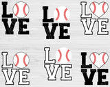Love Baseball Svg Designs, Baseball Love Svg Files For Cricut And Silhouette, Baseball Mama Svg Dxf, Baseball Shirt Svg Cut Files