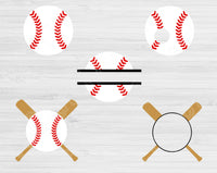 baseball monogram svg