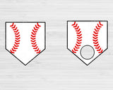 Baseball Home Plate Svg Files For Cricut And Silhouette, Baseball Svg Cut Files, Softball Svg, Baseball Monogram Svg, Homeplate Svg Dxf Png