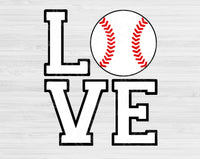Love Baseball Svg Designs, Baseball Shirt Svg Cut Files, Baseball Love Svg Files For Cricut And Silhouette, Baseball Mama Svg Dxf,