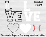 Love Baseball Svg Designs, Baseball Love Svg Files For Cricut And Silhouette, Baseball Mama Svg Dxf, Baseball Shirt Svg Cut Files