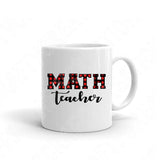 Plaid Math Teacher Svg Files For Cricut And Silhouette, Teacher Appreciation SvgCut Files, Back To School Svg
