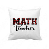 Plaid Math Teacher Svg Files For Cricut And Silhouette, Teacher Appreciation SvgCut Files, Back To School Svg