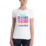 Stacked Math Teacher Svg Files For Cricut And Silhouette, Math Teacher Svg Cut File, School Svg