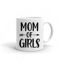 Mom of Girls Svg Files For Cricut And Silhouette, Mom Svg Cut Files, Mom Life Svg Digital Design