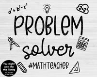 Math Teacher Svg Files For Cricut And Silhouette, Teacher Quotes Svg Cut Files, Math Teacher Shirt Svg