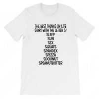 The Best Things In Life Start With The Letter S Funny Workout Svg, Fitness Svg Files For Cricut And Silhouette, Gym Svg Cut Files, Work Out Svg