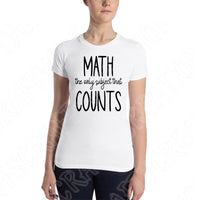 Math The Only Subject That Counts Svg Files For Cricut And Silhouette, Math Teacher Svg Cut File, Teacher Svg, Teacher Life Svg