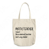 Math Teacher Like A Normal Teacher But Way Cooler Svg Files For Cricut And Silhouette, Funny Math Teacher Svg Cut Files