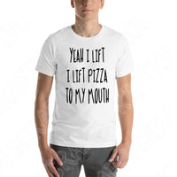 Yeah I Lift I Lift Pizza To My Mouth Svg, Funny Workout Svg Cut File, Food Lover Svg, Fitness Svg Files For Cricut And Silhouette, Work Out Svg