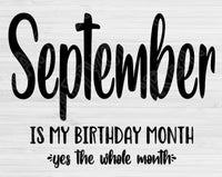 september birthay svg