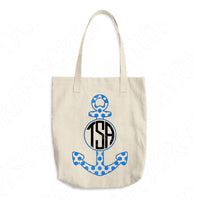 Anchor Svg Cut Files, Split Anchor Monogram Svg Files For Cricut And Silhouette, Nautical Svg