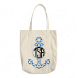 Anchor Svg Cut Files, Split Anchor Monogram Svg Files For Cricut And Silhouette, Nautical Svg