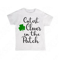 Cutest Clover In The Patch Svg Files For Cricut And Silhouette, St Patricks Day Svg Cut Files