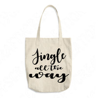 Jingle All The Way Svg Files For Cricut And Silhouette, Christmas Quotes Svg Cut File, Christmas Svg