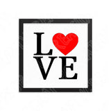Block Love Svg Files For Cricut And Silhouette, Valentine's Day Svg Cut Files, Love Quotes Printable.