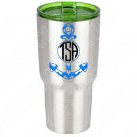 Anchor Svg Cut Files, Split Anchor Monogram Svg Files For Cricut And Silhouette, Nautical Svg