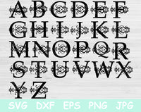 monogram font svg