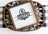 monogram frame svg