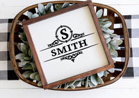 monogram frame svg