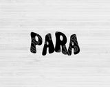 para cut file