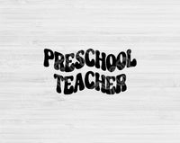 preschool teacher cut file