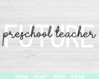 preschool teacher svg