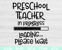 preschool teacher svg