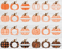 pumpkin monogram svg