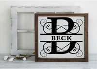 Split Letters Svg, Split Monogram Svg Dxf, Eps, Png For Cricut, Glowforge, Silhouette