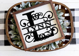 Split Letter Svg, Monogram Svg Dxf, Eps, Png For Cricut, Glowforge, Silhouette
