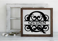 Split Monogram Svg, Split Letter Svg, Dxf, Eps, Png For Cricut, Glowforge, Silhouette