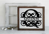 Split Monogram Svg, Split Letter Svg, Dxf, Eps, Png For Cricut, Glowforge, Silhouette