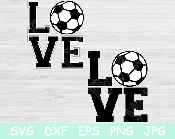 soccer love svg