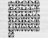 split alphabet svg