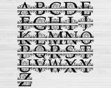 split alphabet svg