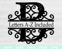 split letter svg