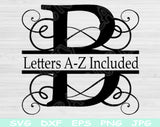 split letter svg