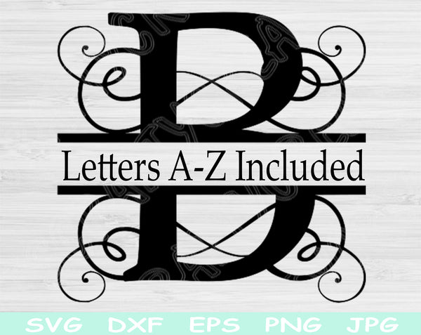 split letter svg