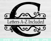 split letter svg