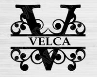 split letter svg